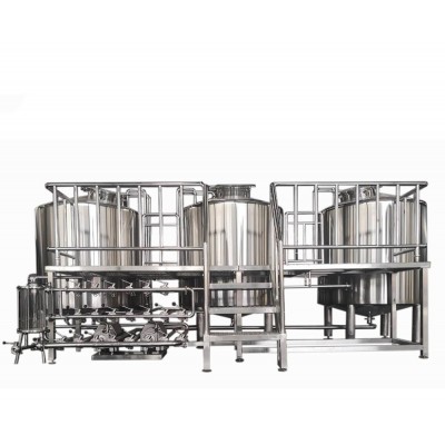 Beer equipment brewing kettle mash tun brewhouse with steam jacket and false bottom