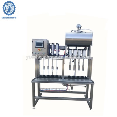 100bph~500bph four head glass bottle beer filling capping machine