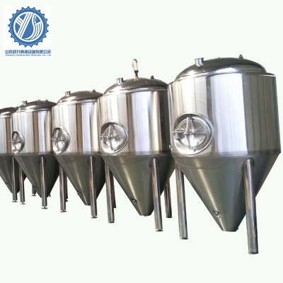 1000l 2000l 3000l 5000l Stainless double jacketed conical fermenter